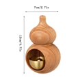 thumbnail image 2 of Gourd Wind Chime, Decorative Hanging Wind Bell For Home Garden, Soothing Sound Metal Wind Chime, Unique Gourd Shape Doorbell Ornament, Relaxing Garden Patio Decoration, 2 of 8