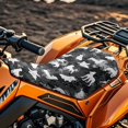 thumbnail image 3 of Uorisanigo ATV Seat Cover 23''×10'' Black Camo Four-Wheeler Seat Cover Soft Non-Slip Waterproof Polyester Compatible with Polaris Scrambler Polaris Sportsman Honda Rancher, 3 of 7