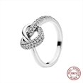 thumbnail image 1 of 925 Silver Stackable Vintage Leaf Ring For Women Crystal S925 Bowknot Rings Original Finger Rings Anniversary Retro Jewelry YFPTR002 7, 1 of 6