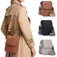 thumbnail image 2 of Spencer Small Crossbody Bags for Women, PU Leather Cell Phone Crossbody Wallet Purses with RFID Card Slots, Double Compartment, Gray, 2 of 10