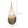 thumbnail image 2 of WHAMVOX 2Pcs Wall Planter Bamboo Woven Orchid Baskets Natural Color Outdoor Plants, 2 of 8