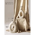 thumbnail image 3 of LE TAUCI 10.5" & 8.5" Ceramic Vases, Set of 2 White Ring Donut Vase, Modern Neutral Farmhouse Vase for Home Decor, Flower Vase for Table Centerpiece, Living Room, Shelf & Entryway, 3 of 9