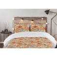 thumbnail image 5 of Ambesonne Starfish Down Alternative Quilt Comforter, Print Nautical Sea Animals, King, Marigold Pale Peach Coral, 5 of 5