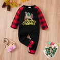 thumbnail image 5 of SYNPOS Infant Baby Boys Christmas Jumpsuit Newborn Romper Long Sleeve One-Piece Outfits 0-18Months, 5 of 9