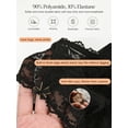 thumbnail image 5 of Minimizer Bras for Women Full Coverage Plus Size Bras Lifting Floral Lace Bra for Heavy Breast, 5 of 7