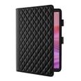 thumbnail image 2 of for Lenovo Tab One 8.7 inch/Tab K9 2025 TB-305FU Case, Rhombus Pattern Multiple Viewing Angles Stand Slim Folio Cover (Black), 2 of 6