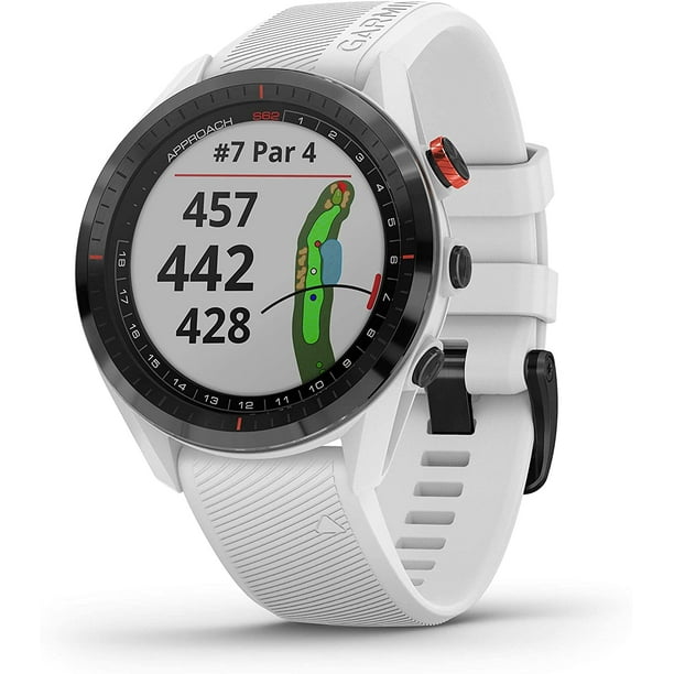 Garmin Reloj de Golf GPS Approach S62 Bisel Negro banda Blanca con Accesorios Bodega Aurrera en linea