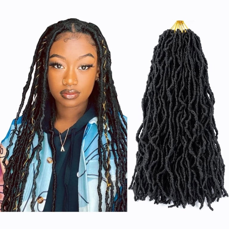 KIHOUT 24 Inch Soft Handmade Double Ended Dreadlock  display picture 2