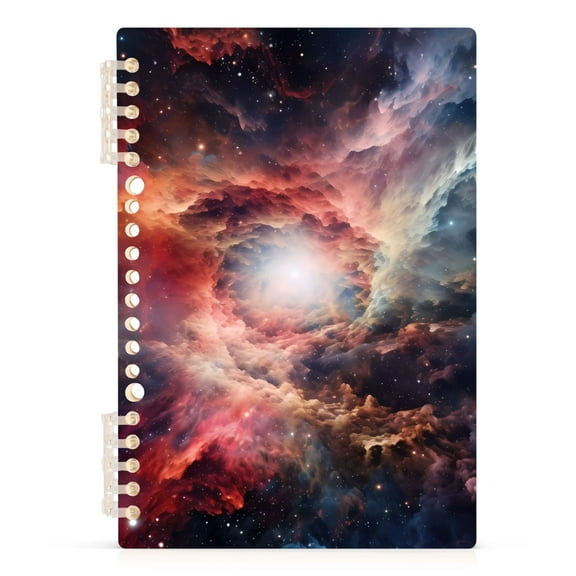 Beautiful Nebula in Space Spiral Notebooks 60 Sheets 120 Pages A5 Journal Notepad 8.3x5.7 Inch Thick Adjustable College Ruled Paper