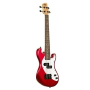 Kala Brand Music Co., 4-String Ukulele, Right, Red, Ubass SB-RD-FS