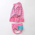 thumbnail image 4 of HAWEE Little Girls Two Pieces Rash Guard Swimsuit Set Long Sleeve Print Bikini Bathing Suit UPF50+ Beach Swimwear, 4 of 4
