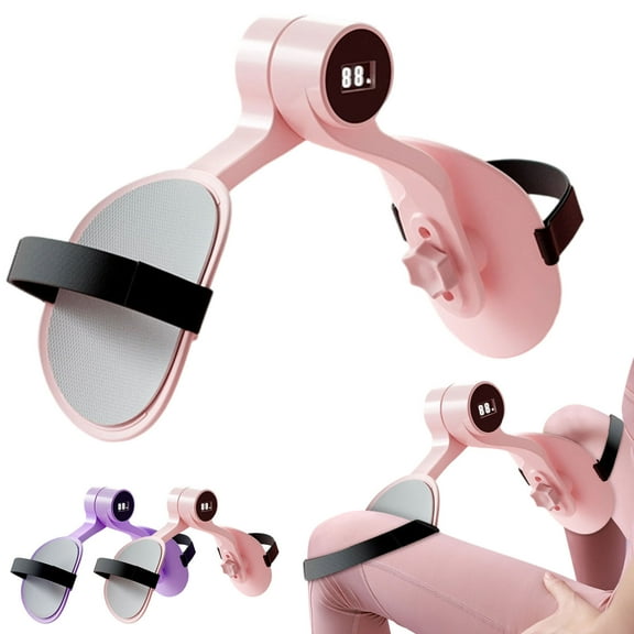 Upgraded 360° Rotation Pelvic Floor Exerciser with Digital Rep Counter & Non-Slip Grip for At-Home Core Strength Training and Thigh Toning(Pink),Ccwuwei