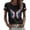 Black, variant on Tshirt Women British Print Short Sleeve Round Neck Casual Comfortable for Ladies Fashion Apparel Basic Tees