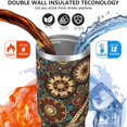 thumbnail image 3 of 30 Oz Tumbler with Handle, Leak Resistant Insulated Travel Cups Paisley Design Travel Coffee Mug Western Travel Accessories Home Decor Gifts for Hot and Cold Drinks, 3 of 7