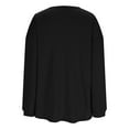 thumbnail image 4 of DDAPJ pyju Women Waffle Knit Cardigan Sweaters Fall Fashion Long Sleeve Open Front Button Down Cardigans Trendy Casual Outerwear Jacket Black S, 4 of 9