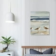 thumbnail image 4 of LHONGY Sandpipers Grazing Sea Shore Canvas Wall Art, Design by Swatland 12x16 in, 4 of 5