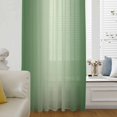 thumbnail image 6 of Green Ombre Sheer Curtains 72 Inches Long, Modern Gradient Abstract Art Light Filering Curtains, Breathable Simi Curtain Privacy Drapes for Living Room Bedroom Lightweight Window Treatment, 6 of 9