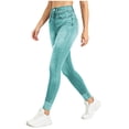 thumbnail image 2 of Favoffer Women's Imitation Denim Yoga Pants High Waist Tight Fit Hip Lifting Tummy Control Stretch Casual Trousers Outdoor Fitness Activewear, 2 of 7