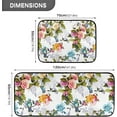 thumbnail image 2 of Spring Hummingbird Flower Kitchen Mat and Rug Set of 2 Watercolor Leaves Cushioned Floor Mat Non Slip Washable Standing Desk Mats Anti Fatigue Doormat for Home Office Sink Laundry Hallway Entryway, 2 of 6