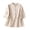 Beige, variant on Women's Cotton Linen Traditional Tang Suit Shirt Collar Long Sleeve Frog Button Jacket Chinese Style Tunic Tops Beige L
