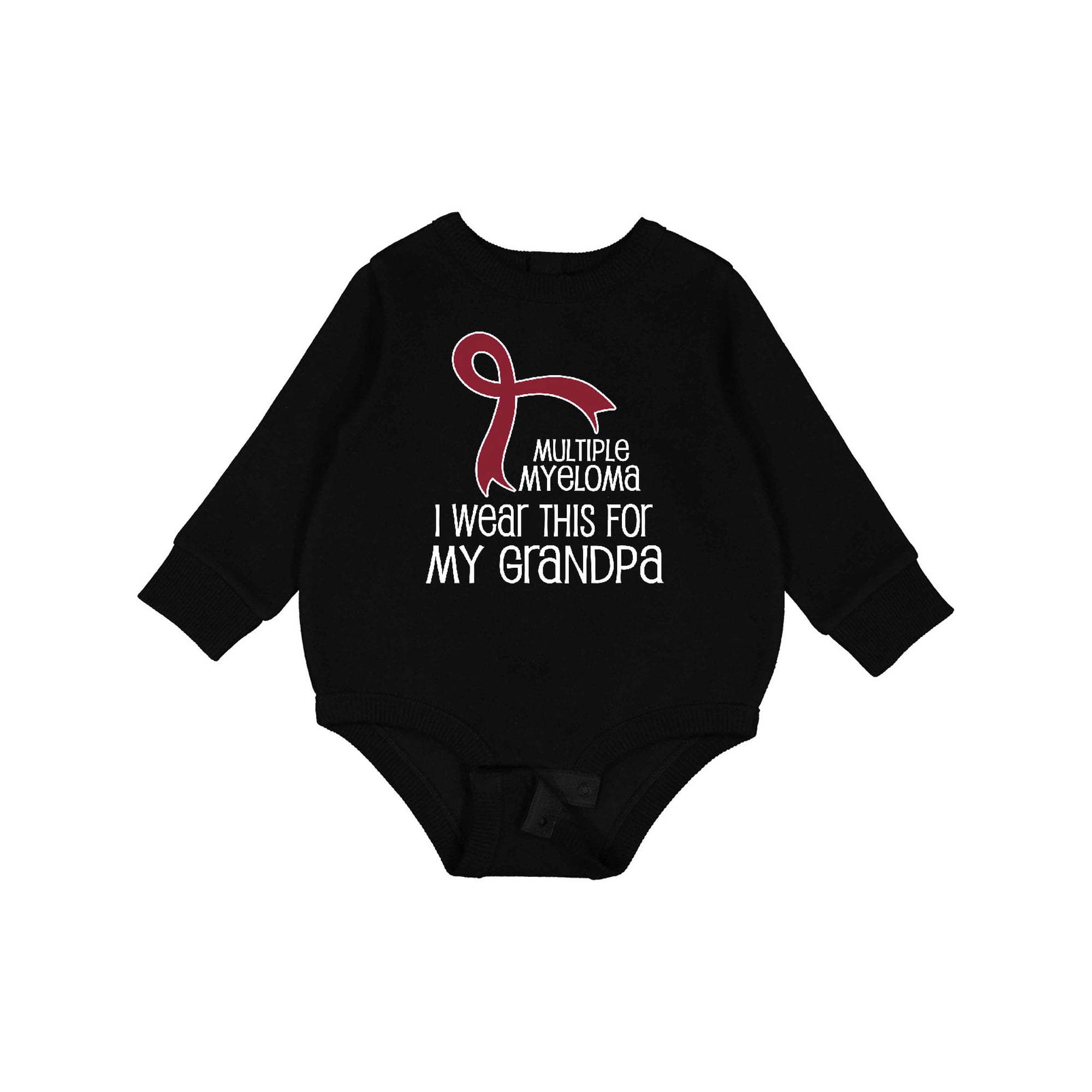 Inktastic Multiple Myeloma Awareness Grandpa Baby Fleece Bodysuit