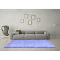thumbnail image 3 of Ahgly Company Machine Washable Indoor Rectangle Oriental Blue Modern Area Rugs, 4' x 6', 3 of 4