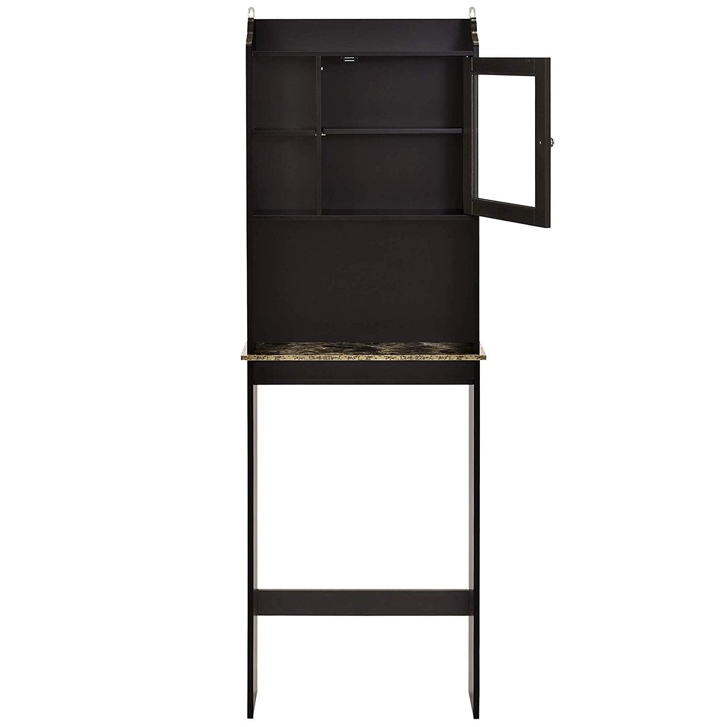 Kadyn Bathroom Over The Toilet Storage, Over-The-Toilet Space Saver Organizer Rack, Bathroom Corner Stand Storage Organizer Shelf for Restroom, Espresso