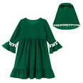 thumbnail image 6 of IDOPIP 2Pcs Muslim Abaya Dress for Baby Girls Arabic Dubai Modest Dress with Full Cover Hijab, 6 of 8