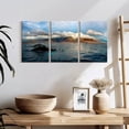 thumbnail image 3 of Elephant Stock Maui Humpback Whales Wall Art - Horizontal Multi Panel Canvas - Living Room Wall Decor - Places Multi Panel - Gray And Blue Decor - 26" x 12", 3 of 8