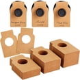 thumbnail image 1 of Paquete de 300 etiquetas kraft para botellas de vino para colección de bodega, champán, etiquetas colgantes para nombre, año, notas de degustación (5,7*8,9 cm), 1 of 5