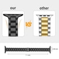 thumbnail image 2 of ZYX Slim Stainless Steel Band for Apple Watch, Women's 14mm Thin Metal Strap with Tool, Black, 38mm/40mm/41mm/42mm(Series 10 11), 2 of 7