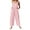 Pink, variant on Dazajoo Spaghetti Strap Jumpsuit for Women 2024 Summer Cotton Linen Solid Color Loose Fit Rompers Dressy Fashion Sleeveless Wide Leg Long Pants with Pockets,Khaki,XL