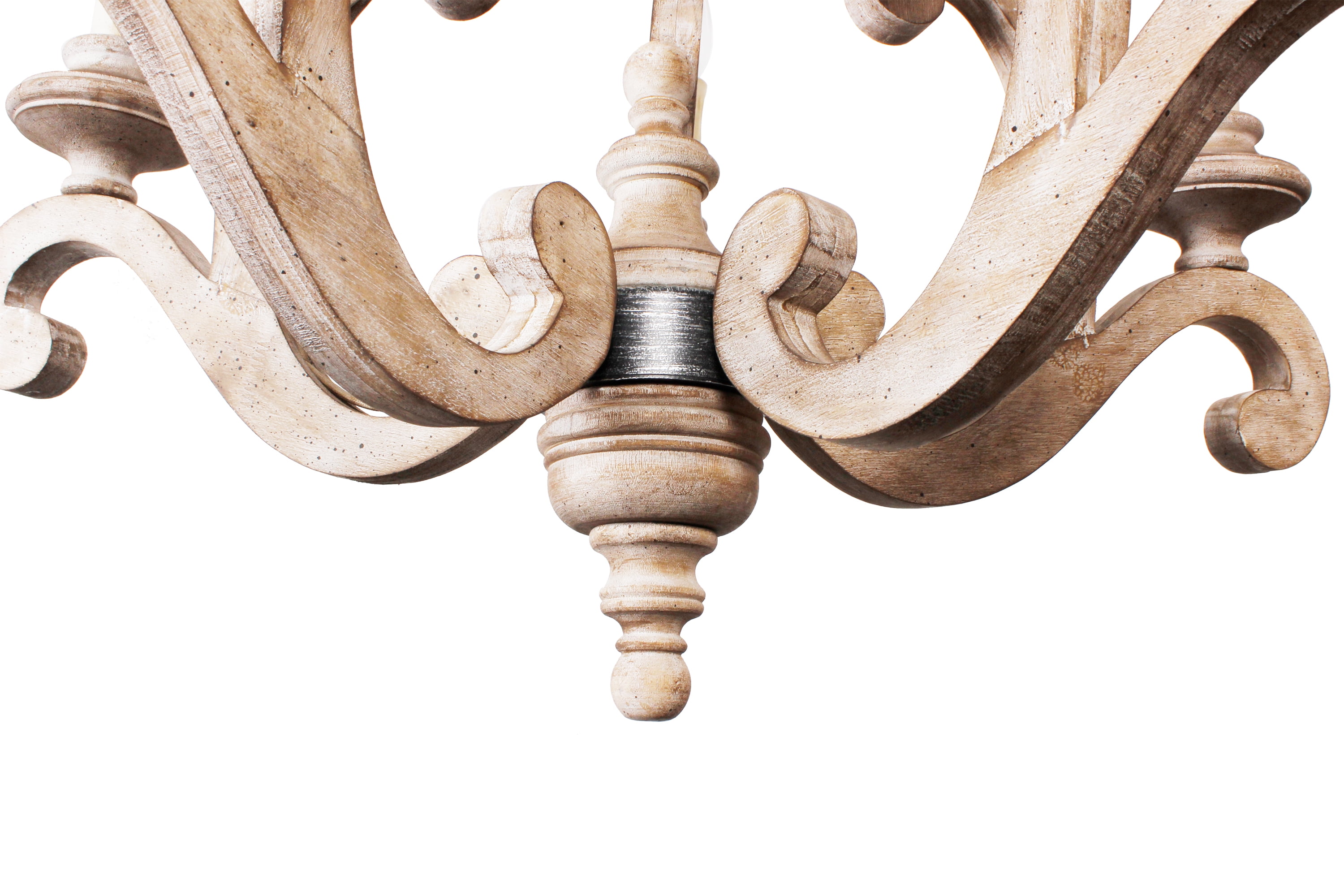 Cusp Barn 5-Light Wood Chandelier Rustic Chandelier Farmhouse Chandeliers for Living Room