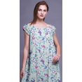 thumbnail image 4 of Bimba Nightgowns For Women Rayon Printed Short Sleeve LadiesÂ&nbsp;NightwearÂ&nbsp;Lingerie, 4 of 4