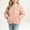 A109 Pink, variant on Kids Lightweight Quilted Liner Jacket V-Neck Zip Up Winter Warm Coat Windproof Inner Outerwear with Pockets for Boys Girls, Size 5-6