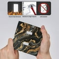 thumbnail image 3 of Marble Pattern Black Gold Switch Cover Decorative Wall Plate, 3 of 5