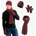 thumbnail image 2 of Gorro Bufanda Guante Conjunto Térmico Invierno Frio Unisex Modelo Rojo, 2 of 4
