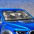 thumbnail image 3 of Jeiento Funny Husky Car Windshield Sun Shade Automotive Accessories Auto Vehicle Shield Reflector Blocking Screen Cover Easy to Install Folding Car Sun Shade for Front Window, 3 of 7