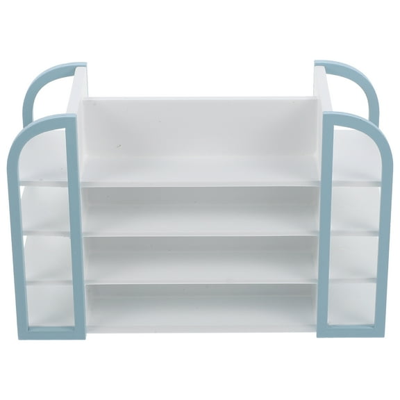 said Doll House Mini Supermarket Shelf Tiny House Furniture Miniature Wood Supermarket Shelf (1:12 Scale)