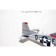 thumbnail image 5 of 375th Fighter Squadron P-51 Mustang Model, Mahogany, 1/25 (15"X18") Scale, WWII, North American, 5 of 6