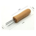 thumbnail image 5 of Stainless Steel Corn Holders with Wooden Handles, Portable Fruit and BBQ Forks, Grilling Accessories for Outdoor Cooking, 5 of 7
