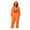 Z76-Orange, variant on LILIYA Pumpkin Print Onesie, Warm Adult Jumpsuit, Soft Hooded Sleepwear for Men and Women, Cozy Long Sleeve Bodysuit with Pockets, Comfy Holiday Loungewear Suit