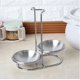 thumbnail image 1 of Soporte vertical para cucharones dobles de acero inoxidable 304, soporte para utensilios de cocina, 1 of 5
