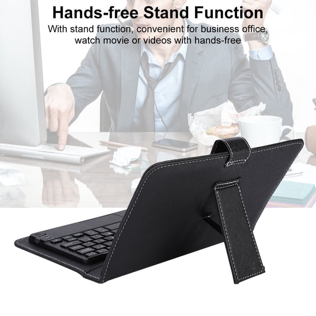 Étui Clavier, Plateau Clavier Détachable avec Support Intégré, Cuir PU Premium, Protection Extérieure pour Clavier