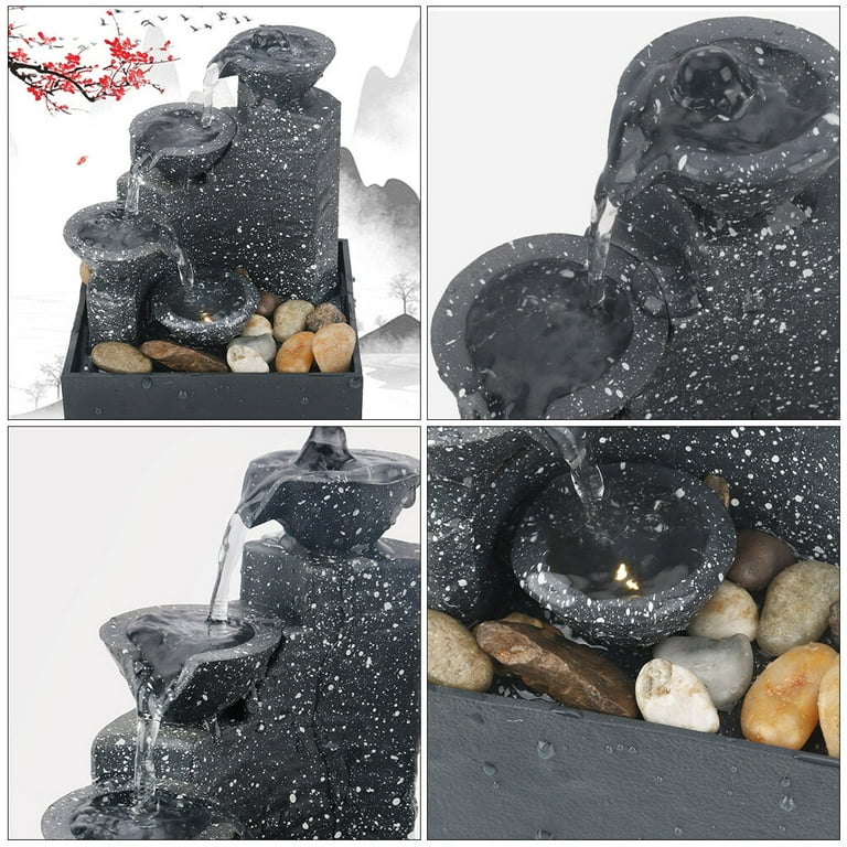 置物 Battery Operated Musical Water Fountain Amazon.com: Tabletop Fountain with Light - Battery/USB
