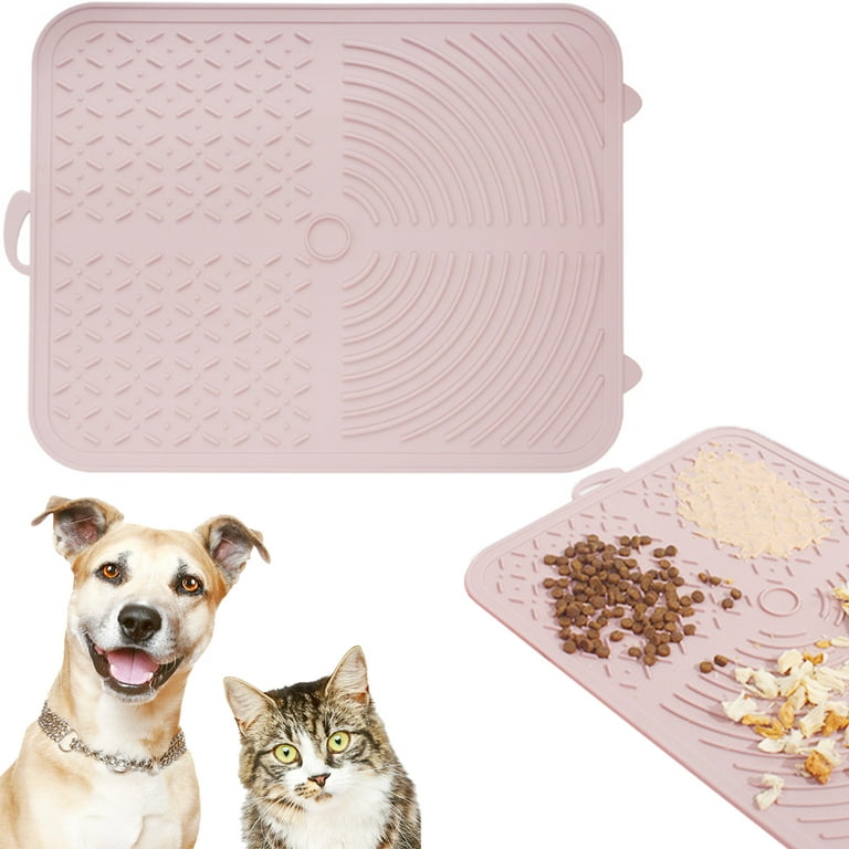 Pet Lick Pad Slow Feeder Licking Silicone Mat For Pet Dogs Cats