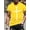 Yellow, variant on Men's Vintage Oil Painting Faith Jesus Cross Print Casual T-Shirts Christ Crewneck Short Sleeve Shirts for Men Yellow XL