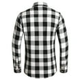 thumbnail image 3 of NAFUU Mens Dress Shirts Fashion Men's Autumn Winter Casual Party Long Sleeved Plaid Lapel Comfortable Thick Warm Flannel Shirt With Pockets Classic Casual Shirts, 3 of 7
