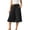 Black, variant on Capris Pants for Women High Waisted Wide Leg Capri Pants with Skirt Overlay Pockets Flowy Palazzo Pant Blue Size S-XXL