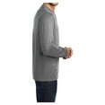thumbnail image 3 of Mens Long Sleeve Core Blend Cotton/Polyester Tee Ash 4X-Large, 3 of 6
